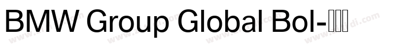 BMW Group Global Bol字体转换 BMW Group Global Bol字体转换